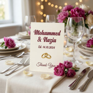 Wedding Favour Place Cards